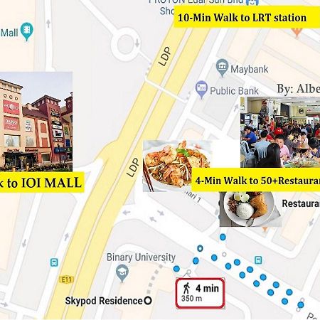 Puchong Skypod Residence, 1-5 Pax Cozy Unit, Walking Distance To Ioi Mall, 10Min Drive To Sunway מראה חיצוני תמונה