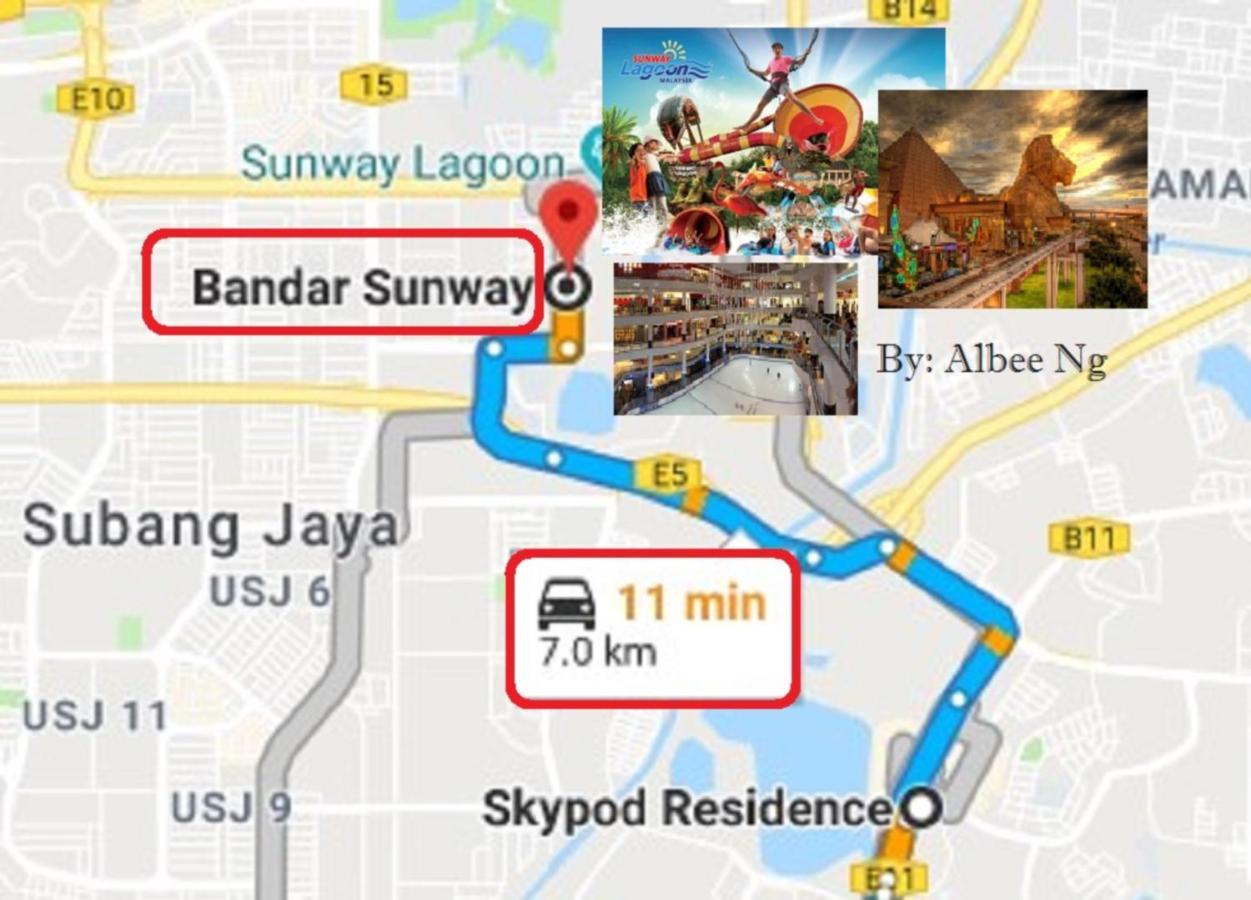 Puchong Skypod Residence, 1-5 Pax Cozy Unit, Walking Distance To Ioi Mall, 10Min Drive To Sunway מראה חיצוני תמונה